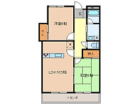 クリア7 402 ｜ 三重県伊勢市御薗町高向（賃貸マンション2LDK・4階・57.76㎡） その2