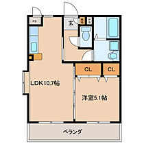 マエストロ明和 206 ｜ 三重県多気郡明和町大字佐田（賃貸マンション1LDK・2階・40.80㎡） その2