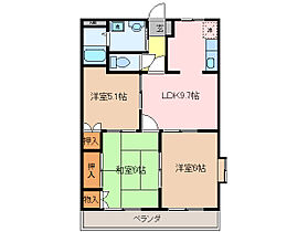 レインボー・スクエア 101 ｜ 三重県伊勢市御薗町長屋（賃貸アパート3LDK・1階・57.33㎡） その2