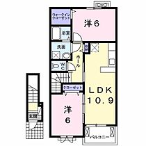 マノン 205 ｜ 三重県多気郡明和町大字志貴（賃貸アパート2LDK・2階・57.19㎡） その2