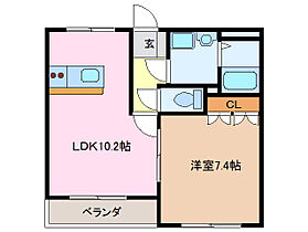 ブザービート 202 ｜ 三重県多気郡明和町大字大淀（賃貸アパート1LDK・2階・40.34㎡） その2