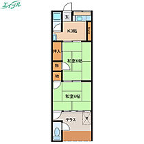 宮町マンション  ｜ 三重県伊勢市宮町2丁目（賃貸マンション2K・3階・32.40㎡） その2