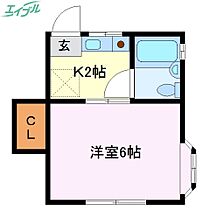 ムーンハイツ  ｜ 三重県伊勢市岡本1丁目（賃貸アパート1K・2階・18.50㎡） その2