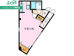 大山ビル ワンルームの間取図画像