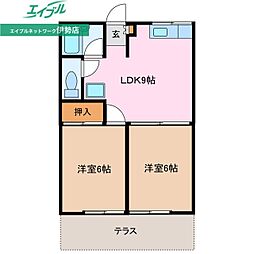 ヴィレッヂ横山B棟 1階