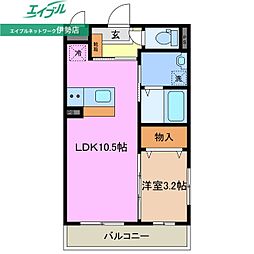 間取図画像 1LDK