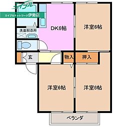 クラムハイツ 2階/-
