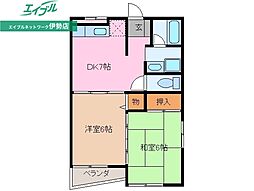 ブランシェ 2階/-
