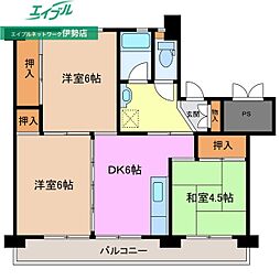 ビレッジハウス磯部1号棟 4階