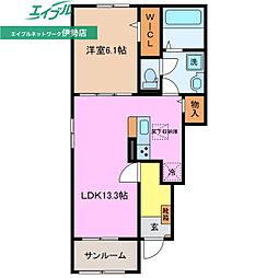 ラ・ルミエール　Ｂ 1階/-