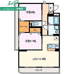 クレド宮後 1階