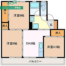ビレッジハウス伊勢南部2号棟 1階/-