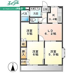 コンフォールハイランドI 2階