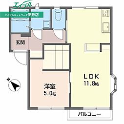 ANNEX 1LDKの間取図画像