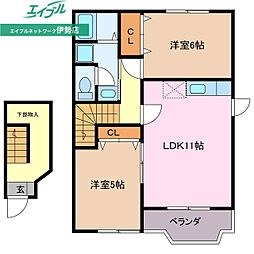 ラッフィナート A棟 2階