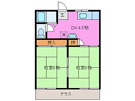 コーポ白山 201 ｜ 三重県津市久居射場町（賃貸アパート2K・2階・36.30㎡） その2