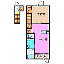 ユニヴァリィＦ 202 ｜ 三重県津市藤方（賃貸アパート1LDK・2階・43.14㎡） その2