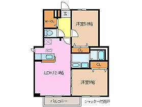 マオリッツ　Ｂ棟 103 ｜ 三重県津市庄田町（賃貸アパート2LDK・1階・56.83㎡） その2