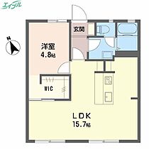 射場コーポG  ｜ 三重県津市久居射場町（賃貸アパート1LDK・1階・45.50㎡） その2