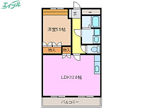 エスポワール  ｜ 三重県松阪市甚目町（賃貸アパート1LDK・1階・43.20㎡） その2