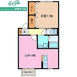 エクレール B棟 2階