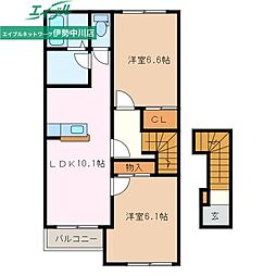 エルシャトーIII 2階/-