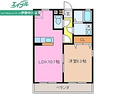 三雲長屋 B棟 1階/-