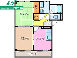 SUNSUNハイツA 2階/-