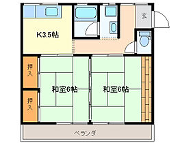 横井マンション 302 ｜ 三重県松阪市大黒田町（賃貸マンション2K・3階・40.00㎡） その2