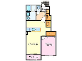 グランツ　Ａ 102 ｜ 三重県多気郡明和町大字佐田（賃貸アパート1LDK・1階・50.23㎡） その2