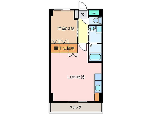 ヴェルメゾン 205｜三重県松阪市石津町(賃貸マンション1LDK・2階・45.25㎡)の写真 その2