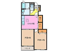 プラザサンライズＣ棟 105 ｜ 三重県松阪市甚目町（賃貸アパート2DK・1階・46.24㎡） その2