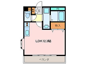 メゾンアイリス 202 ｜ 三重県松阪市駅部田町（賃貸アパート1R・2階・29.50㎡） その2