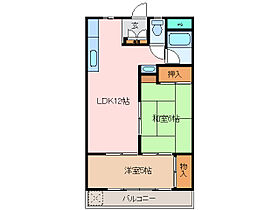 奥伊勢マンション 2-1 ｜ 三重県多気郡大台町弥起井（賃貸アパート2LDK・2階・48.00㎡） その2