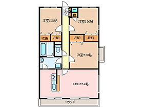 ソレイユ3 301 ｜ 三重県松阪市久保町（賃貸マンション3LDK・3階・85.50㎡） その2