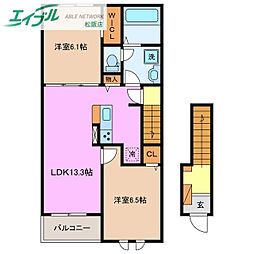 カーサ・アティラン B 2階