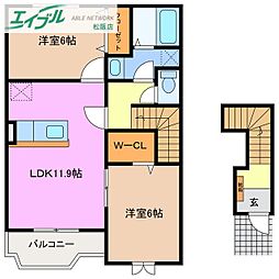 ベルシュプール D棟 2階