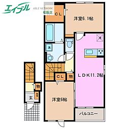 さくらレジデンス高町　Ｄ 2階