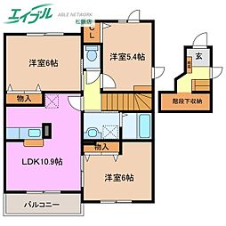 メゾン アンジュD棟 2階/-