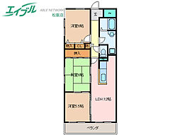 ピュアライフ駅部田 3LDKの間取図画像