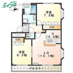フラワーヒルズ天白Ｂ 2階/-