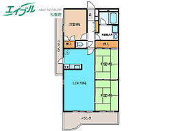 ヴィラ 3LDKの間取図画像