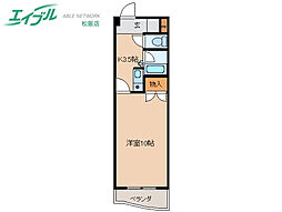 ハーモニー玉城 1Kの間取図画像