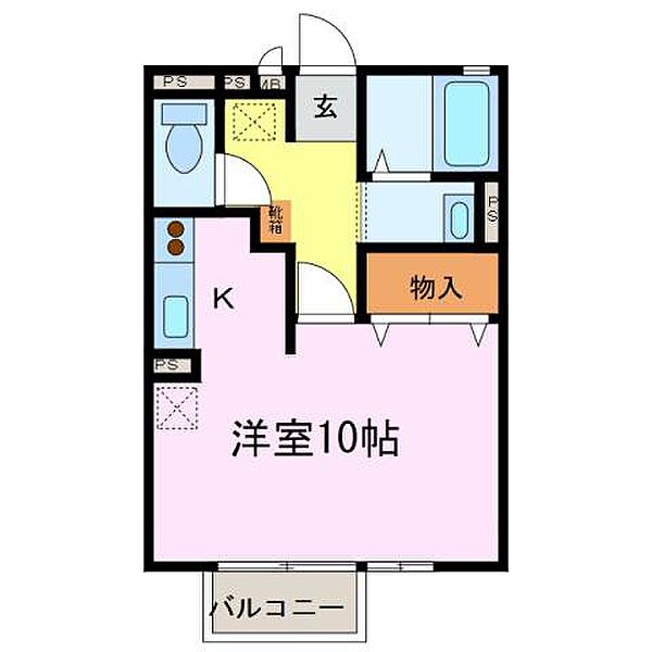 三重県津市高茶屋小森町(賃貸アパート1R・1階・29.25㎡)の写真 その2