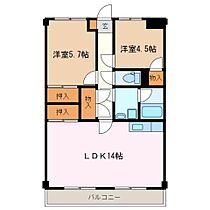 三重県津市久居北口町（賃貸マンション2LDK・2階・56.70㎡） その2