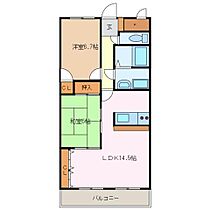 三重県松阪市嬉野中川新町１丁目（賃貸マンション2LDK・1階・58.60㎡） その2