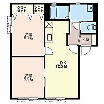 三重県松阪市嬉野中川新町２丁目（賃貸アパート2LDK・1階・49.80㎡） その2