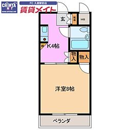 近鉄大阪線 川合高岡駅 徒歩14分 2階/-