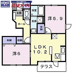 近鉄名古屋線 南が丘駅 徒歩34分 1階/-