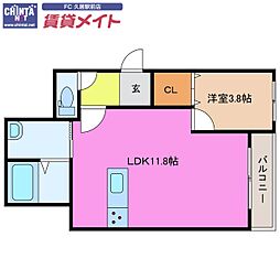 近鉄名古屋線 久居駅 徒歩17分 1階/-